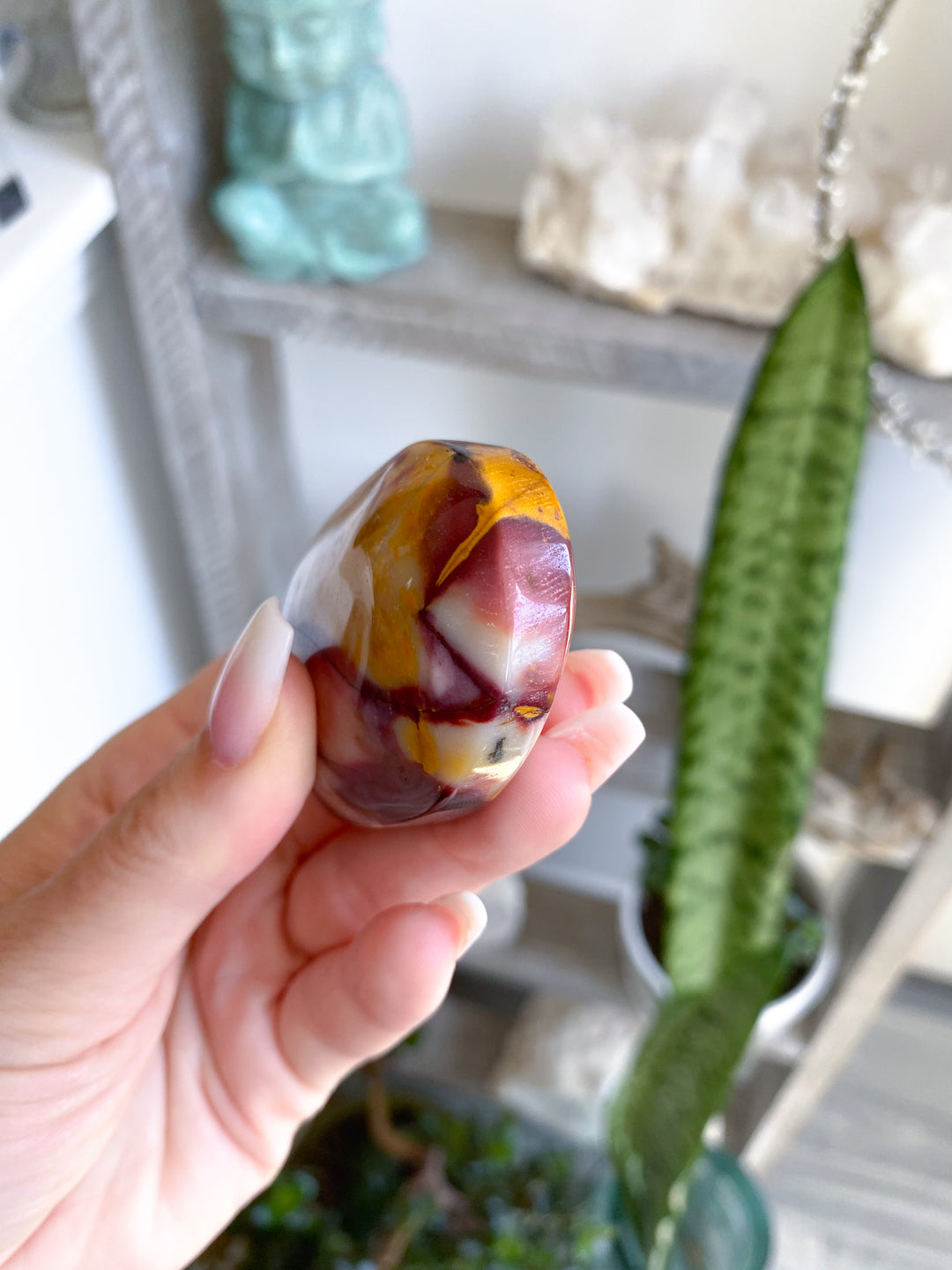 Dendritic Mookaite Mustard & Ketchup Palm #4