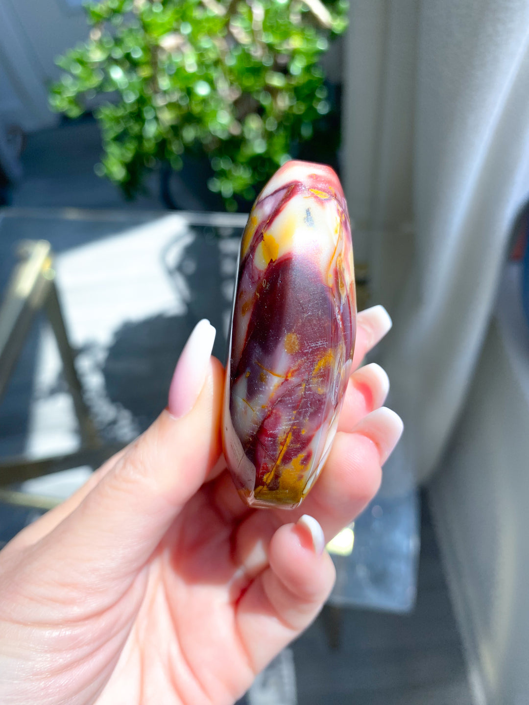 Dendritic Mookaite Mustard & Ketchup Palm #4