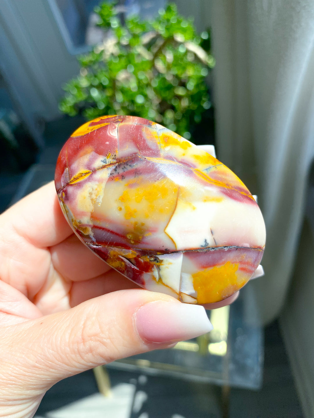 Dendritic Mookaite Mustard & Ketchup Palm #4