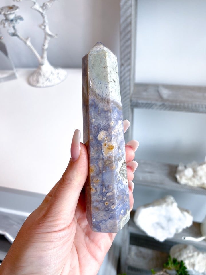 5" Purple Chalcedony Tower #1