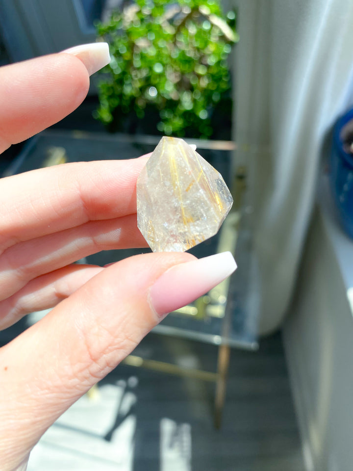 Small Golden Rutile Mini Freeform 