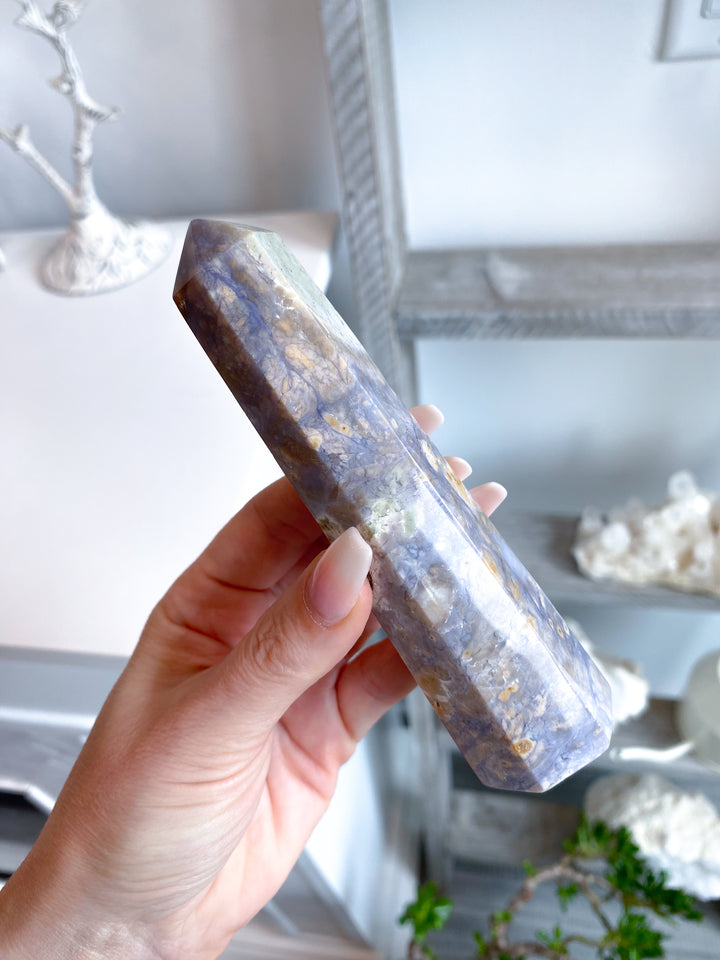 5" Purple Chalcedony Tower #1