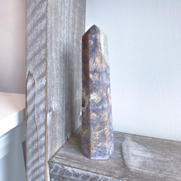 5" Purple Chalcedony Tower #1