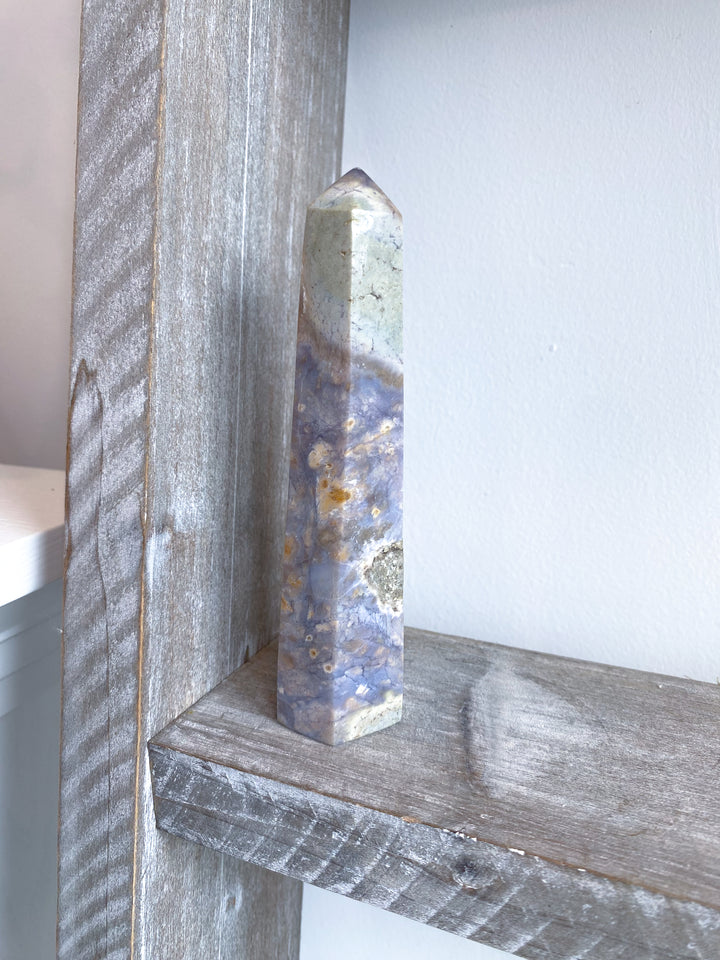 5" Purple Chalcedony Tower #1