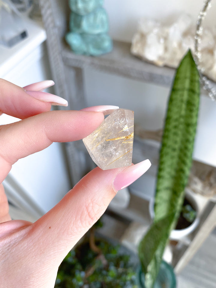 Small Golden Rutile Mini Freeform 