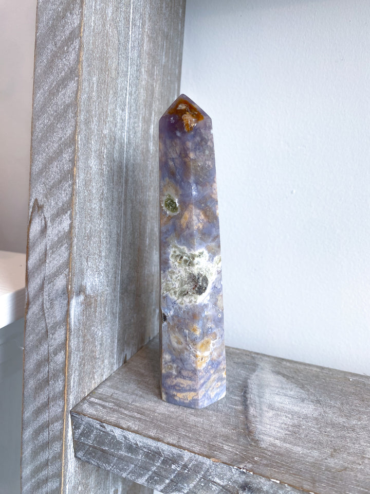 5" Purple Chalcedony Tower #1