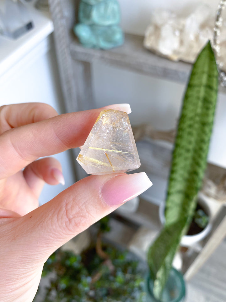 Small Golden Rutile Mini Freeform 
