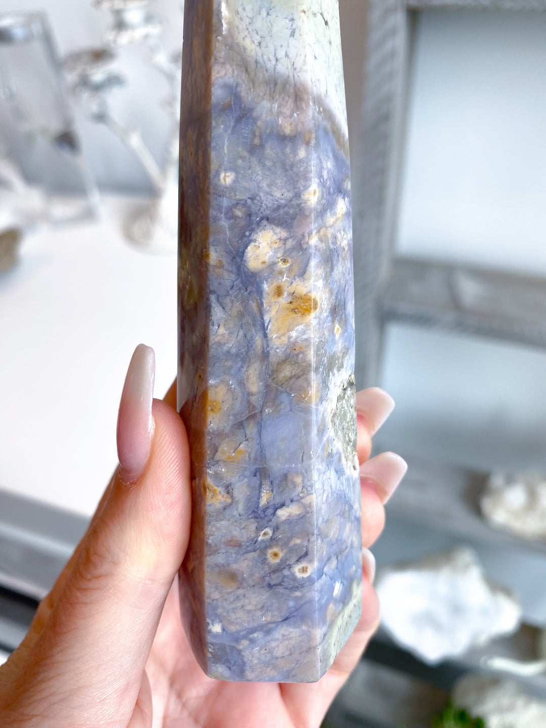 5" Purple Chalcedony Tower #1