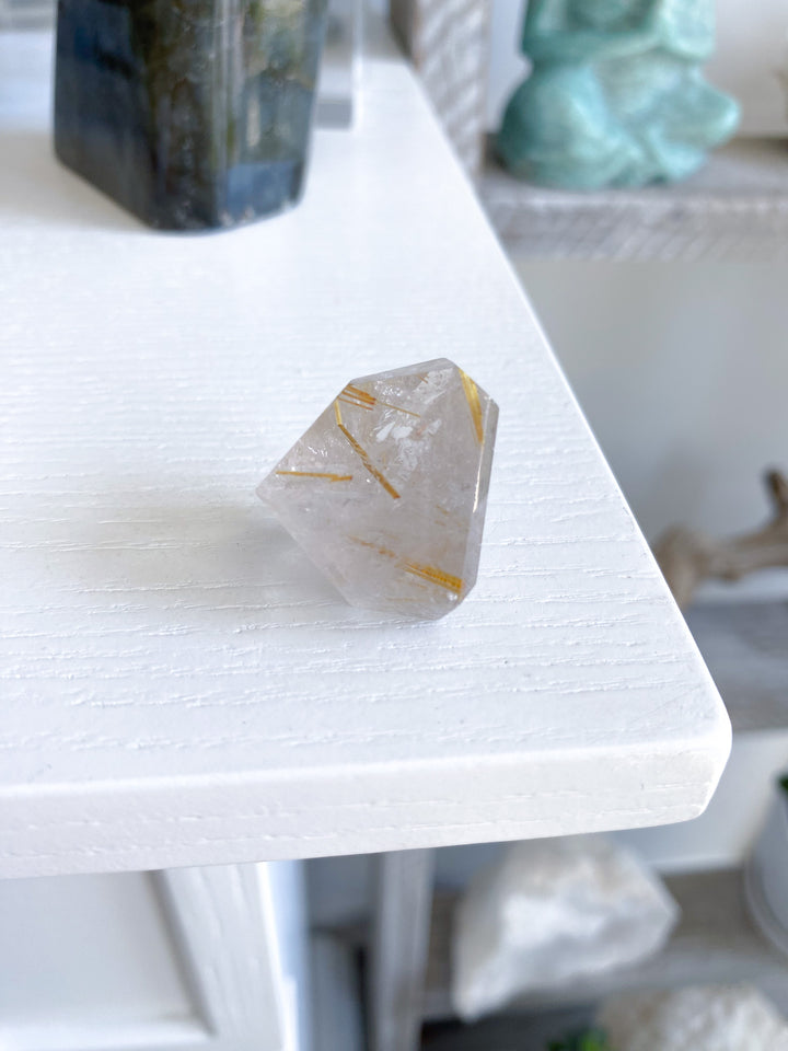 Small Golden Rutile Mini Freeform 