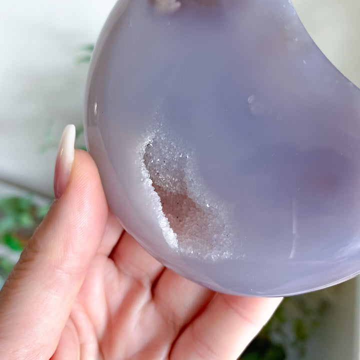 Soothing Grey Agate Moon 