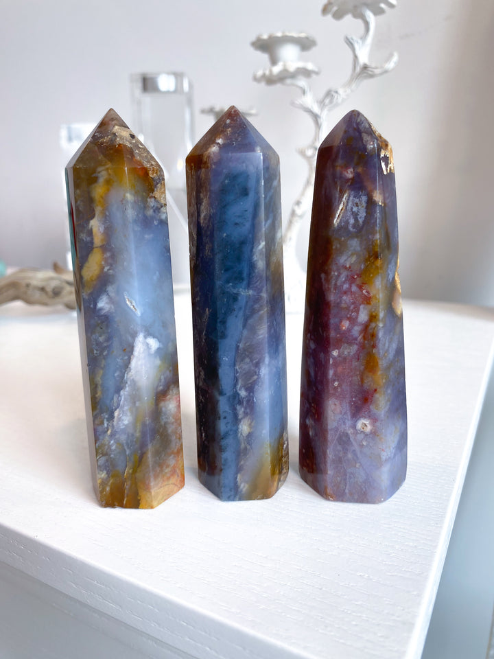 Purple Chalcedony Tower 4.5"