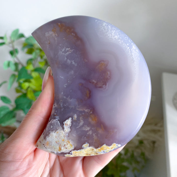 Soothing Grey Agate Moon 