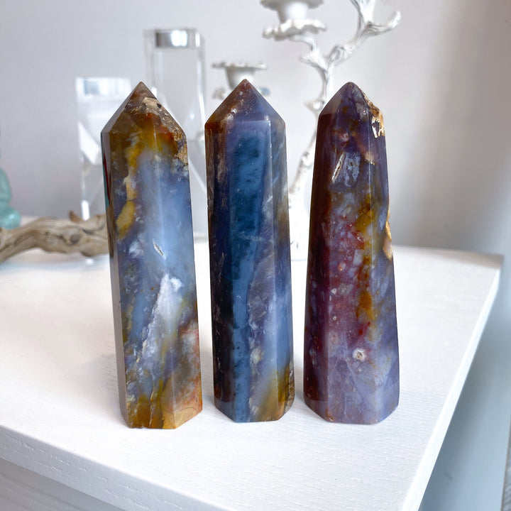 Purple Chalcedony Tower 4.5"