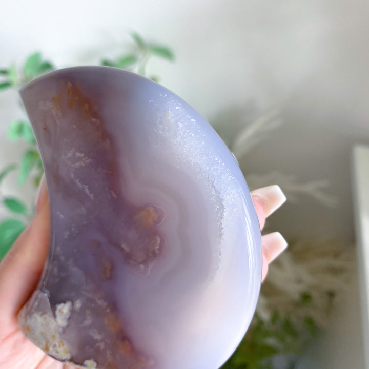 Soothing Grey Agate Moon 