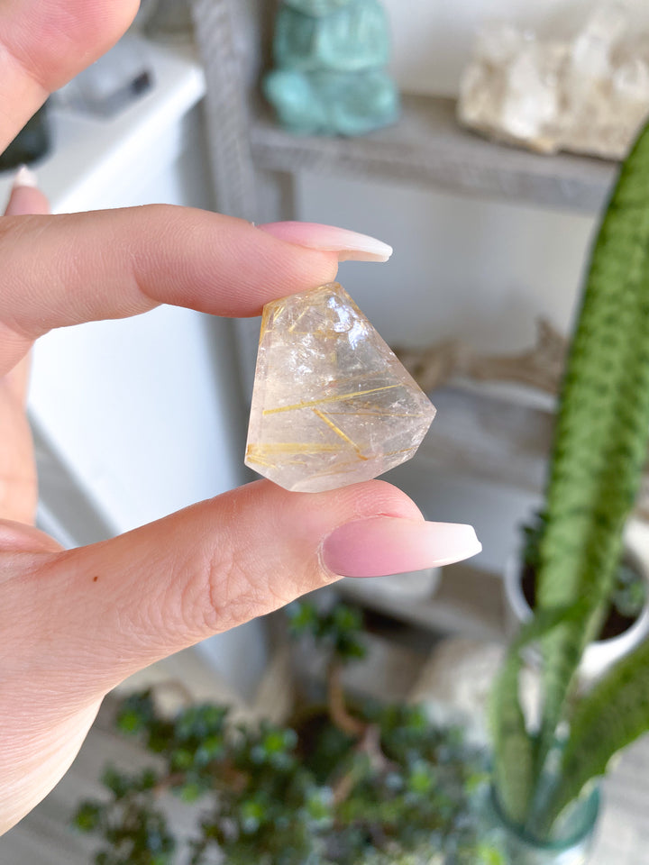 Small Golden Rutile Mini Freeform 