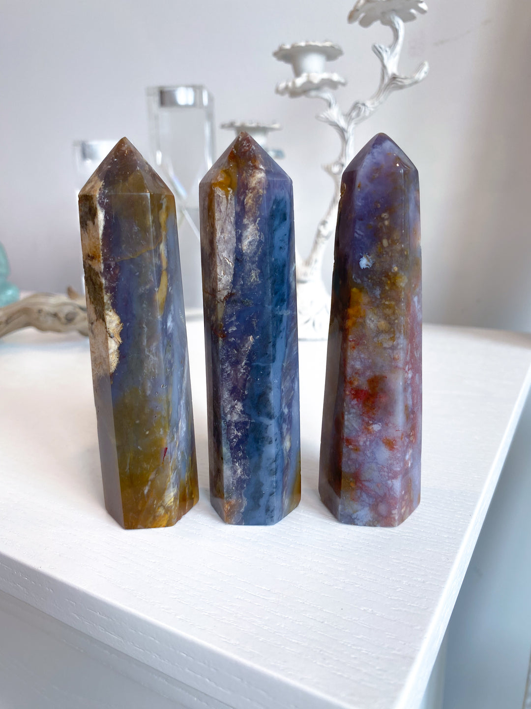 Purple Chalcedony Tower 4.5"