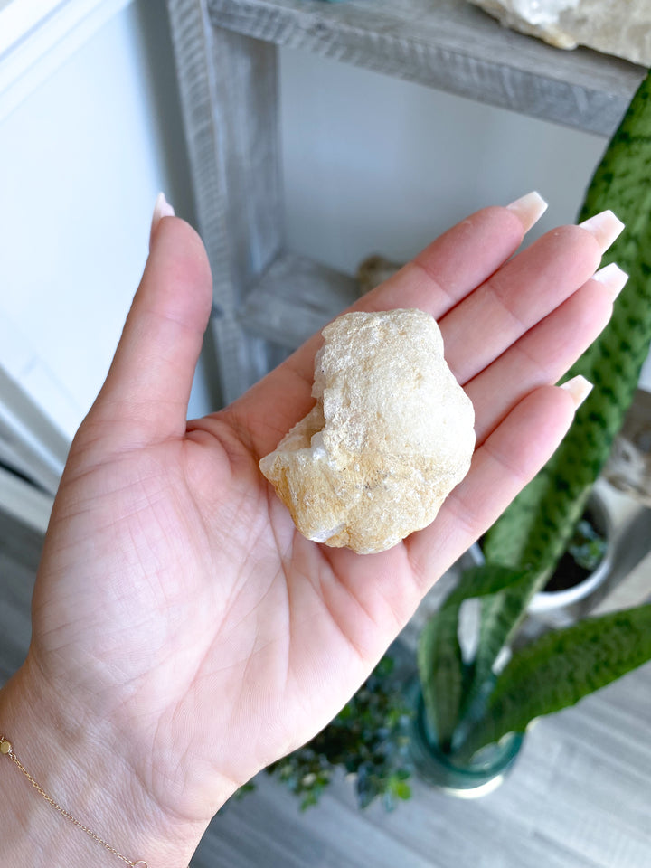 Small White Calcite Geode 