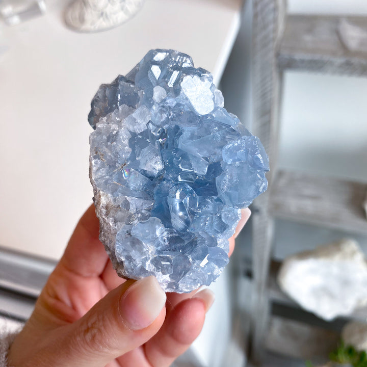 Gemmy Double-sided Celestite Cluster #6