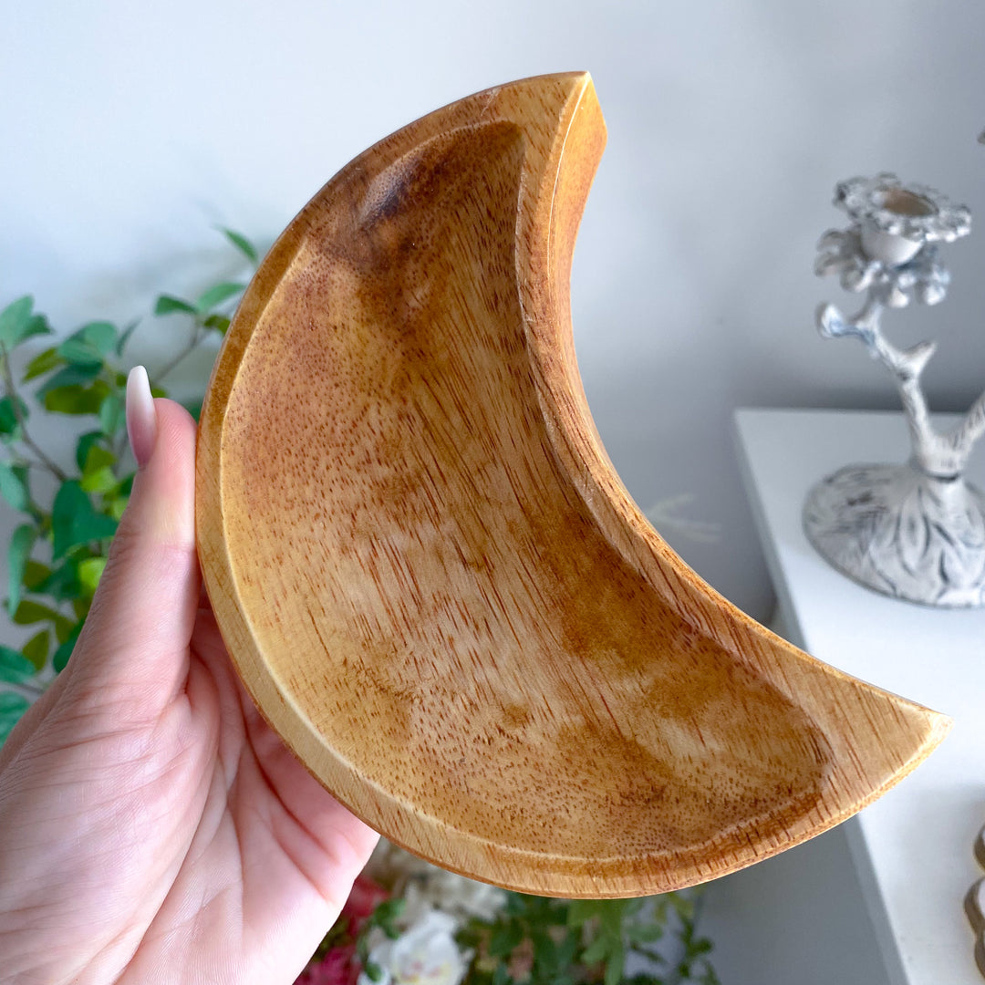 Unique Handmade Moon Wood Bowl
