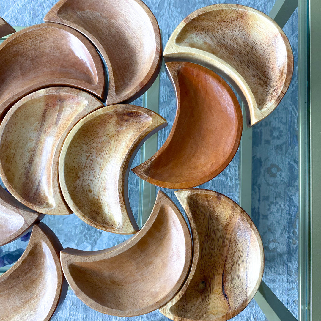 Unique Handmade Moon Wood Bowl