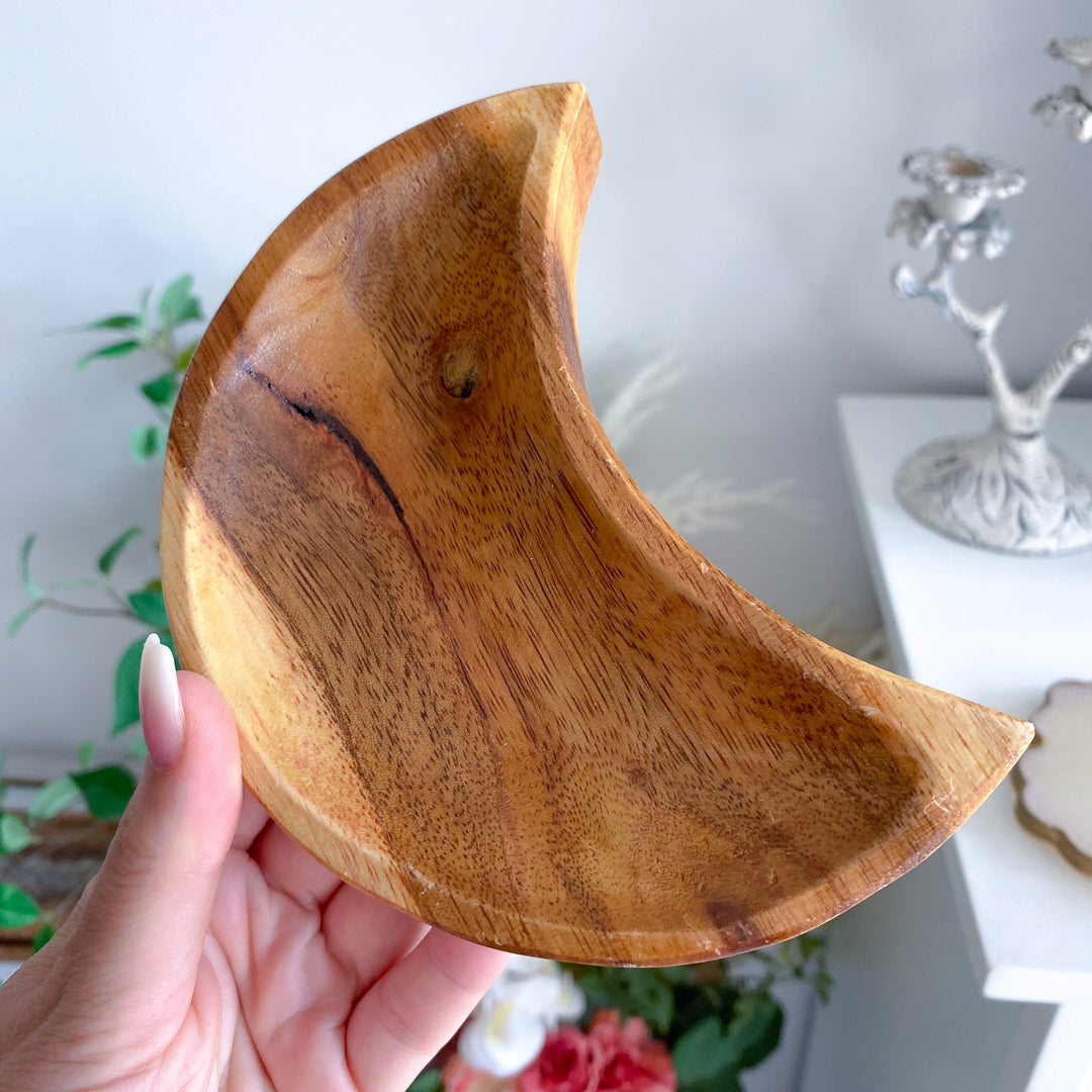 Unique Handmade Moon Wood Bowl