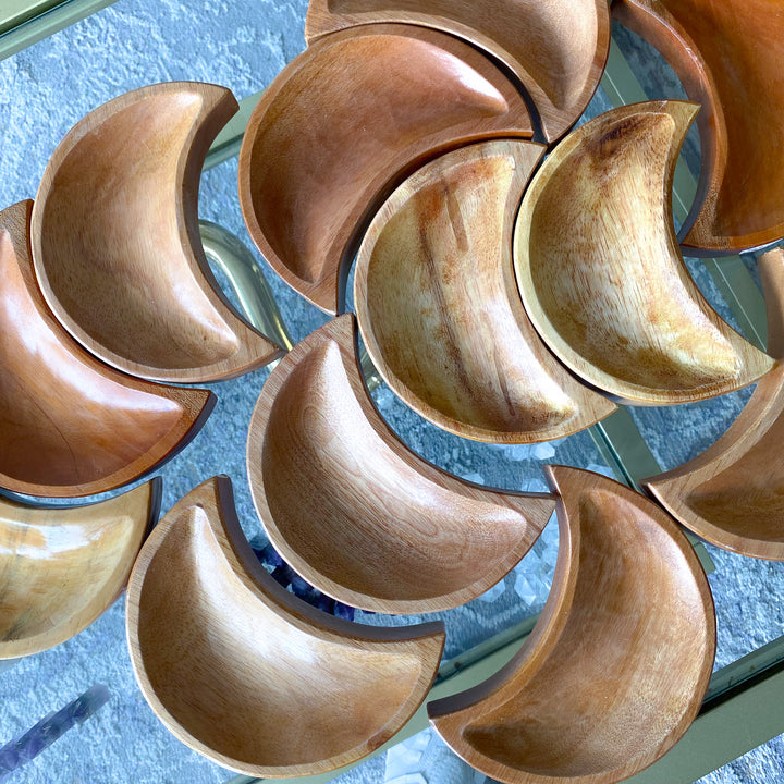 Unique Handmade Moon Wood Bowl