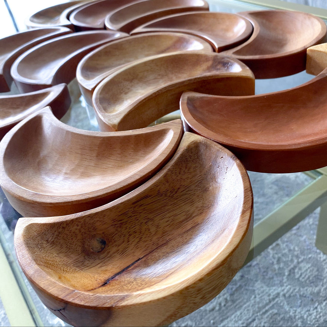 Unique Handmade Moon Wood Bowl