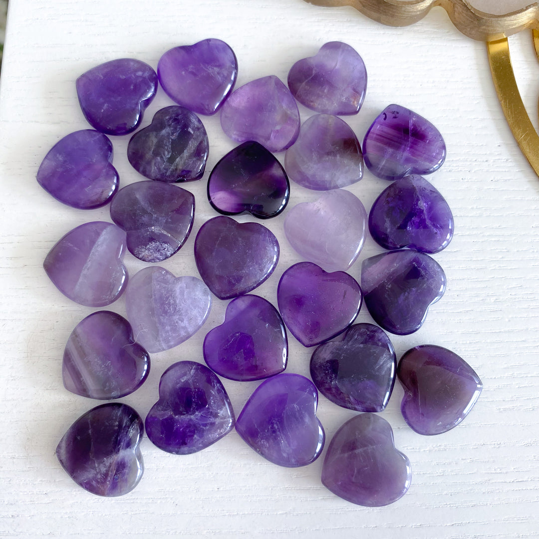 Mini Amethyst Heart