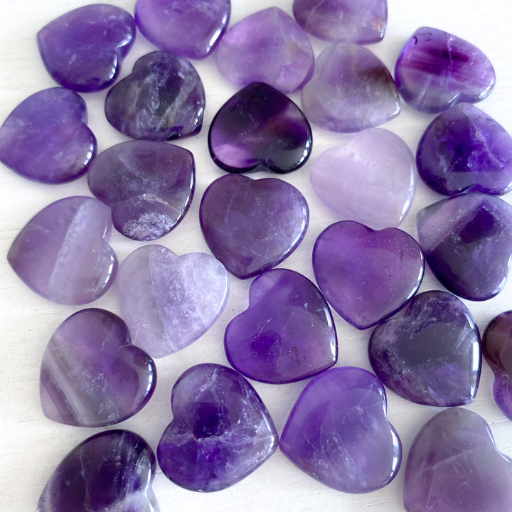 Mini Amethyst Heart