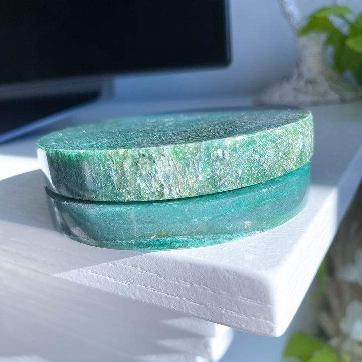 Green Aventurine Charger / Coaster 3"