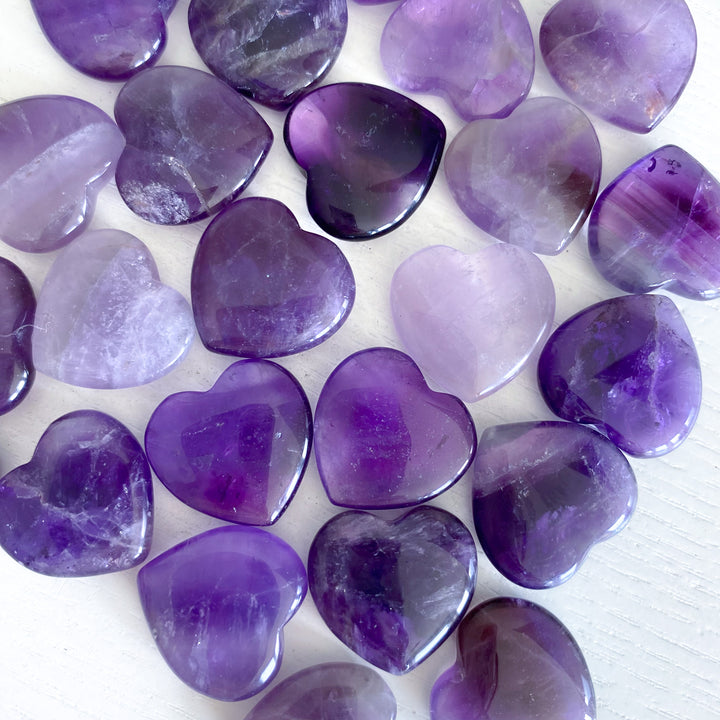 Mini Amethyst Heart