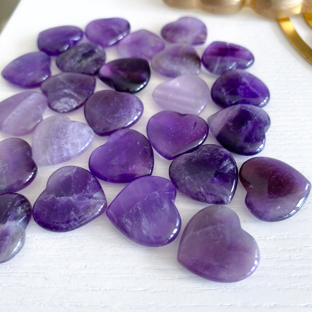 Mini Amethyst Heart