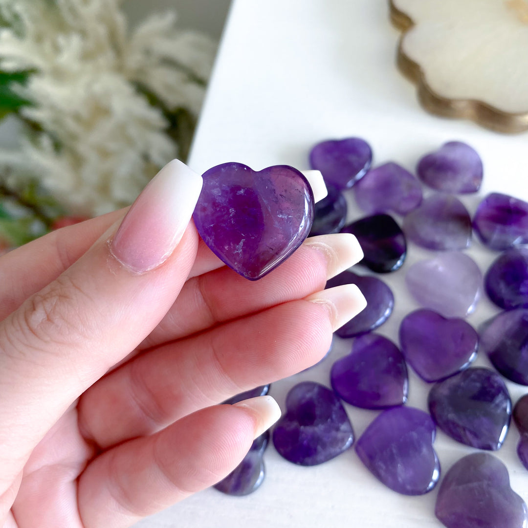 Mini Amethyst Heart