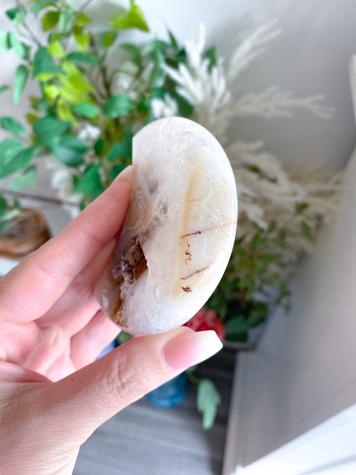 Peach Agate Moon 