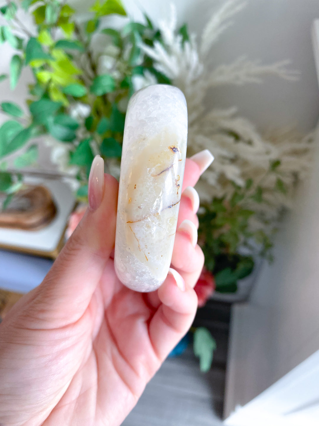 Peach Agate Moon 