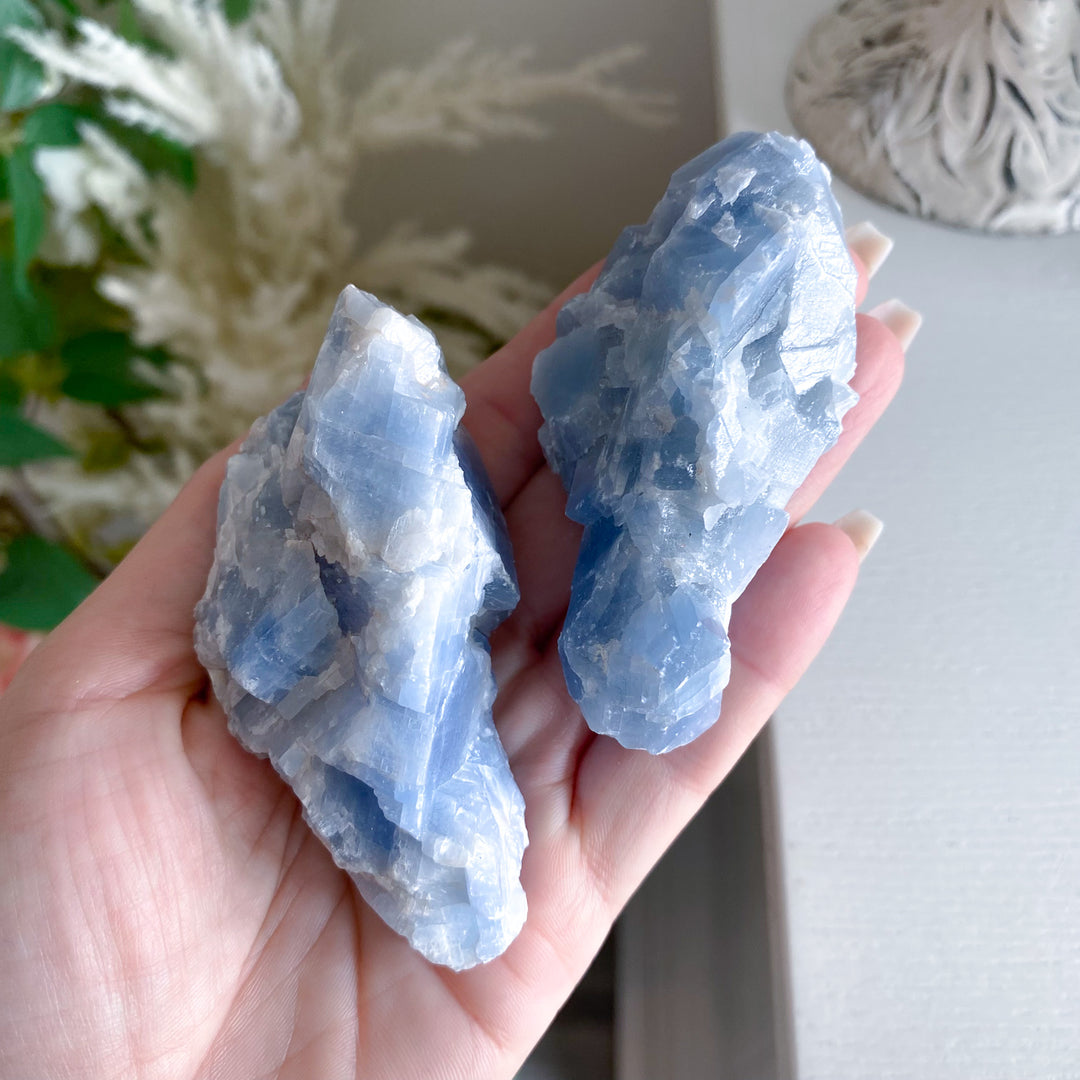 Long Blue Calcite Rough Piece