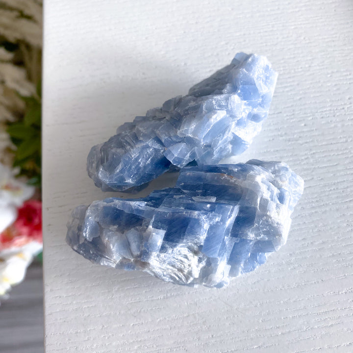 Long Blue Calcite Rough Piece
