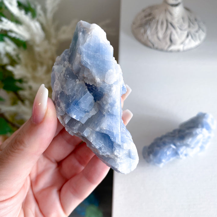 Long Blue Calcite Rough Piece