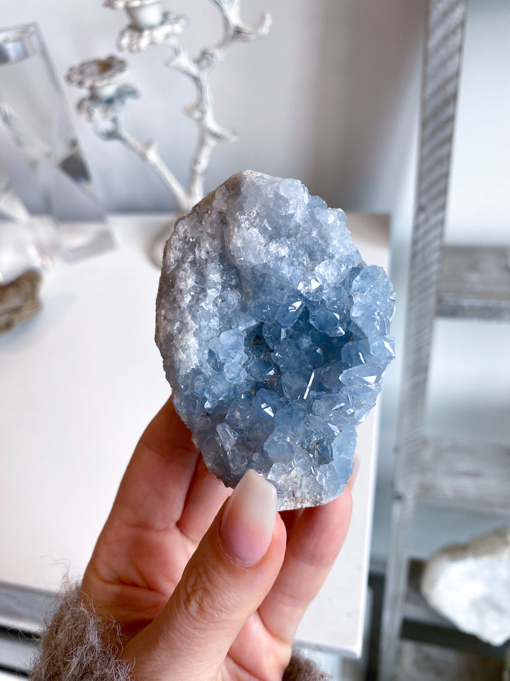 Standing Celestite Cluster #10