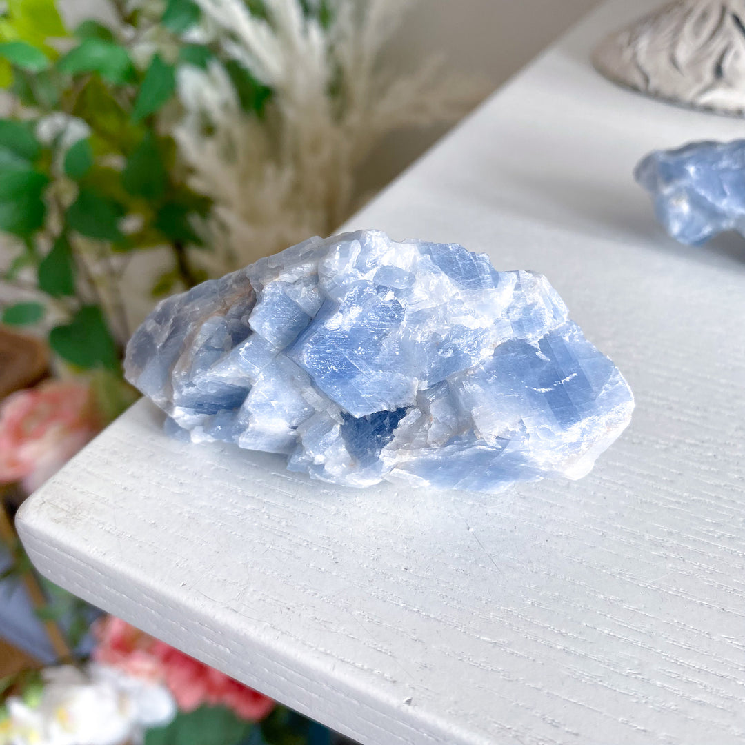 Long Blue Calcite Rough Piece