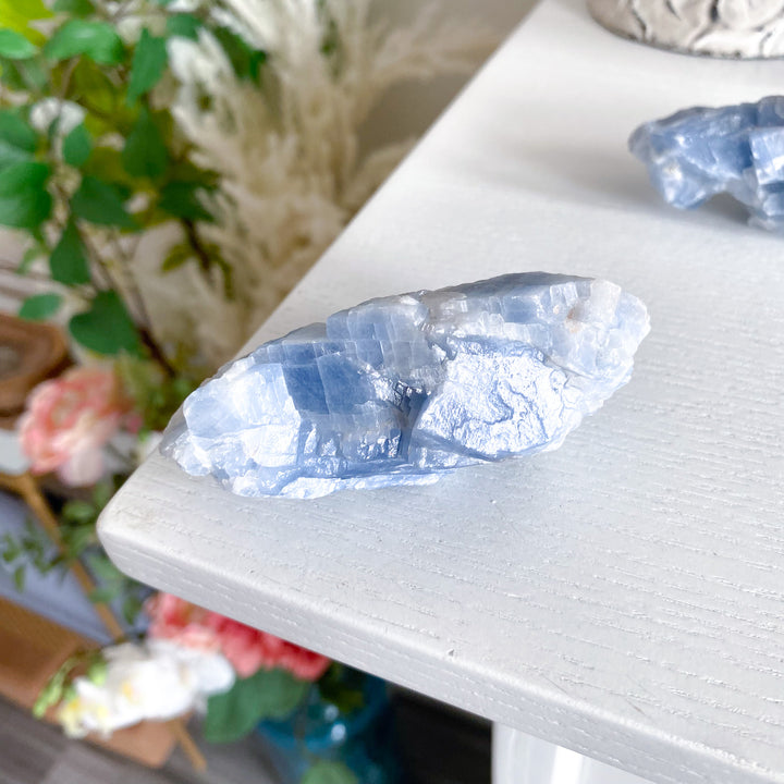 Long Blue Calcite Rough Piece