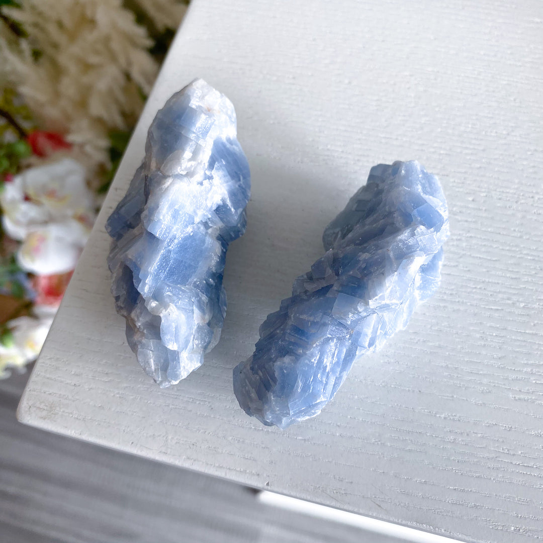 Long Blue Calcite Rough Piece