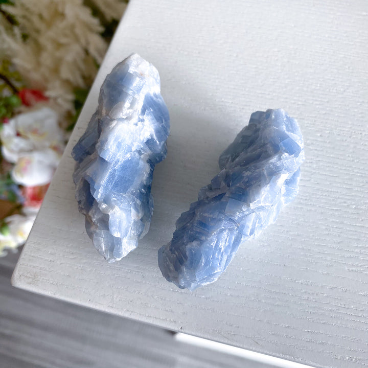 Long Blue Calcite Rough Piece