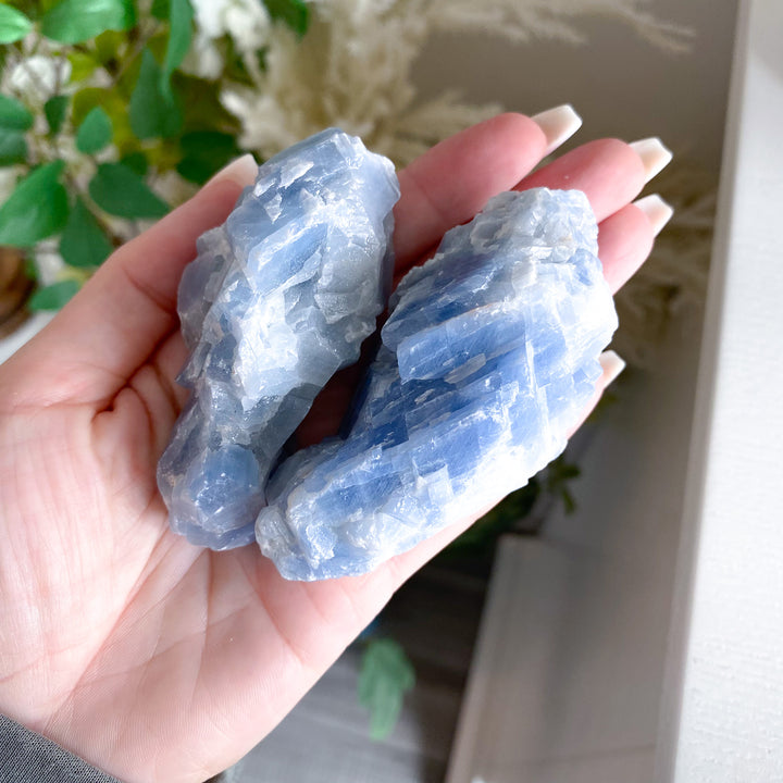 Long Blue Calcite Rough Piece