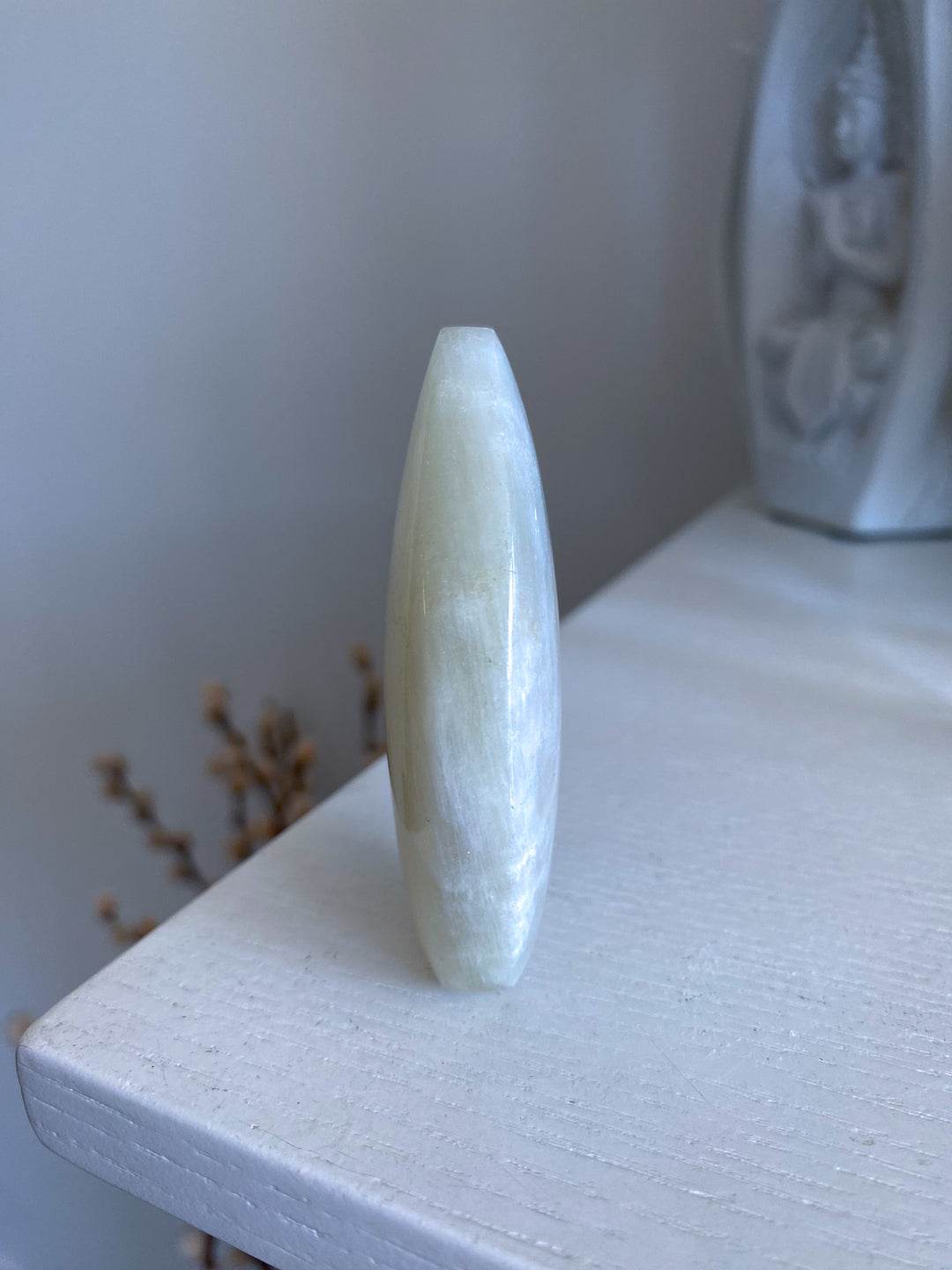 Narrow Blue Flash Moonstone Flame 