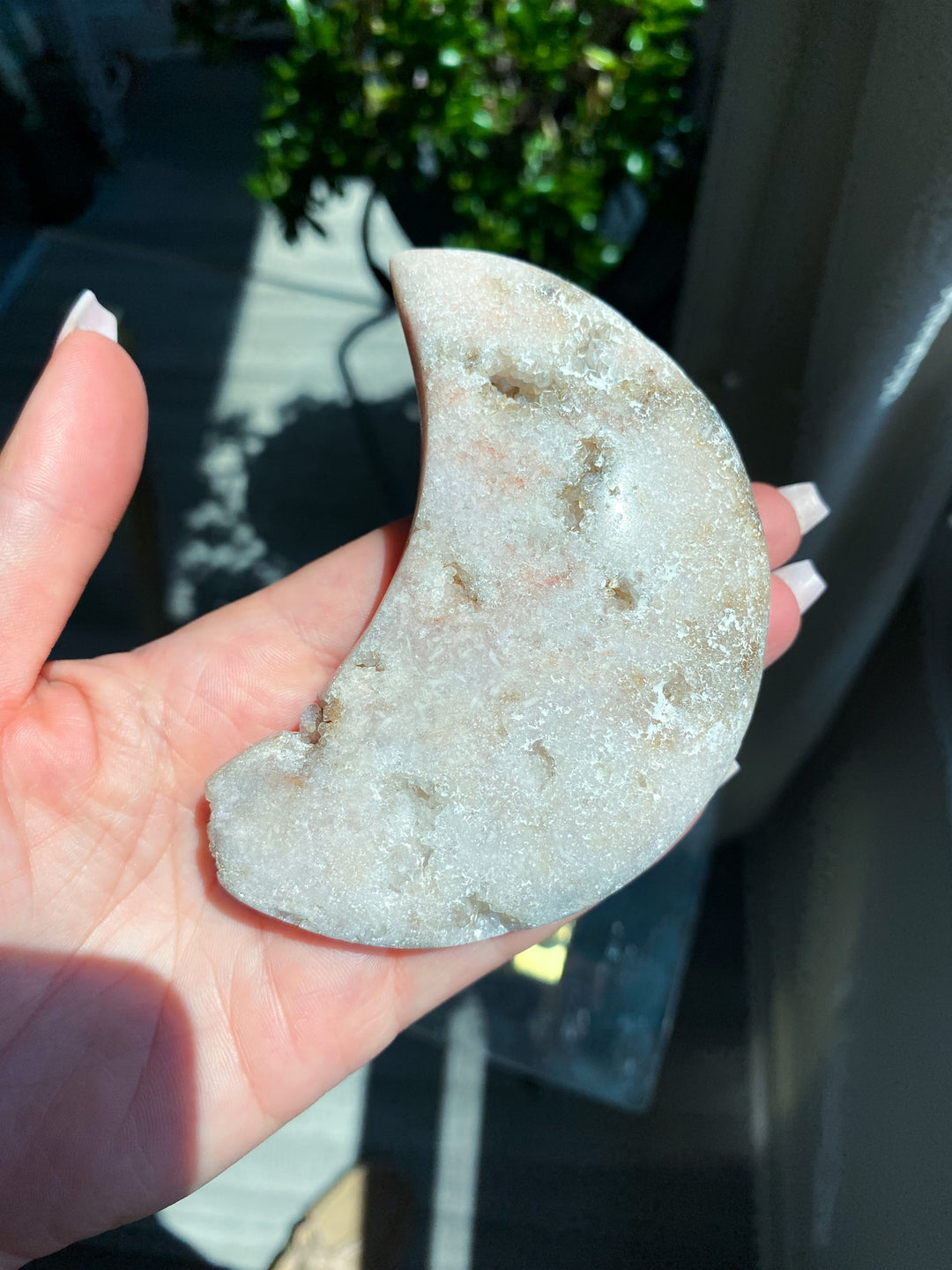 Chunky Pink Amethyst Moon 
