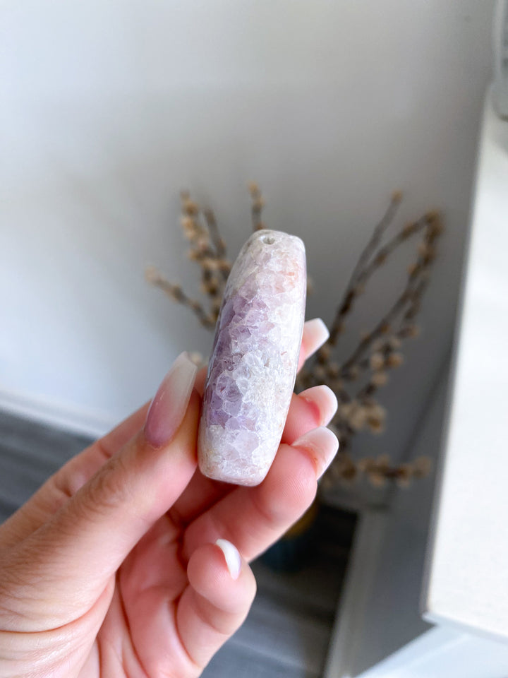 "Coral Reef" Purple &amp; Pink Amethyst Palm Stone 