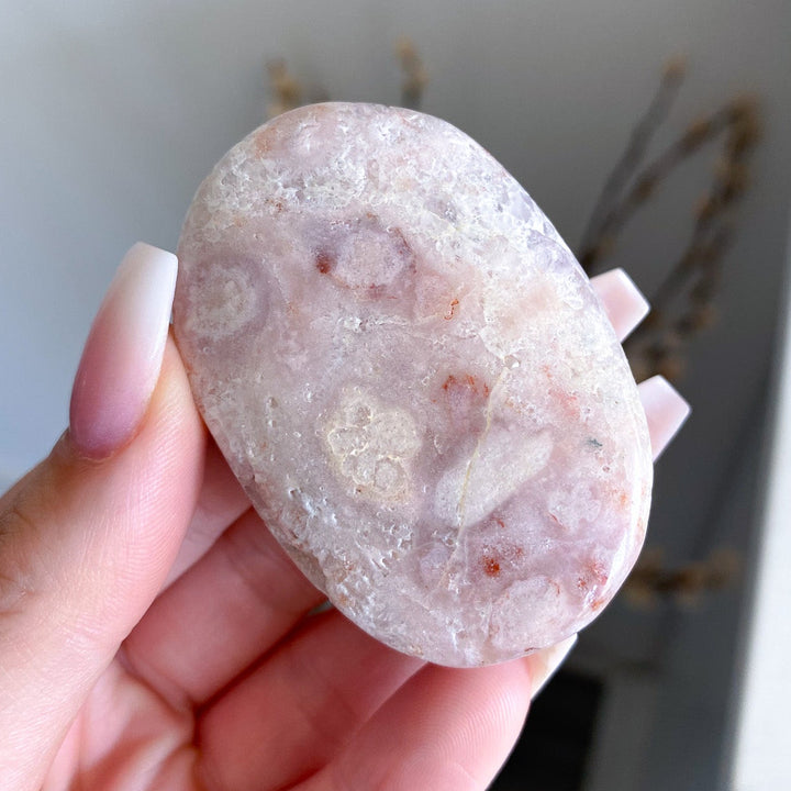 "Coral Reef" Purple &amp; Pink Amethyst Palm Stone 