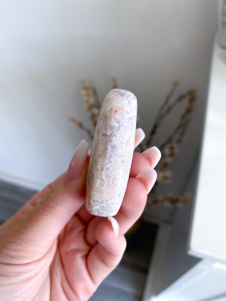 "Coral Reef" Purple &amp; Pink Amethyst Palm Stone 