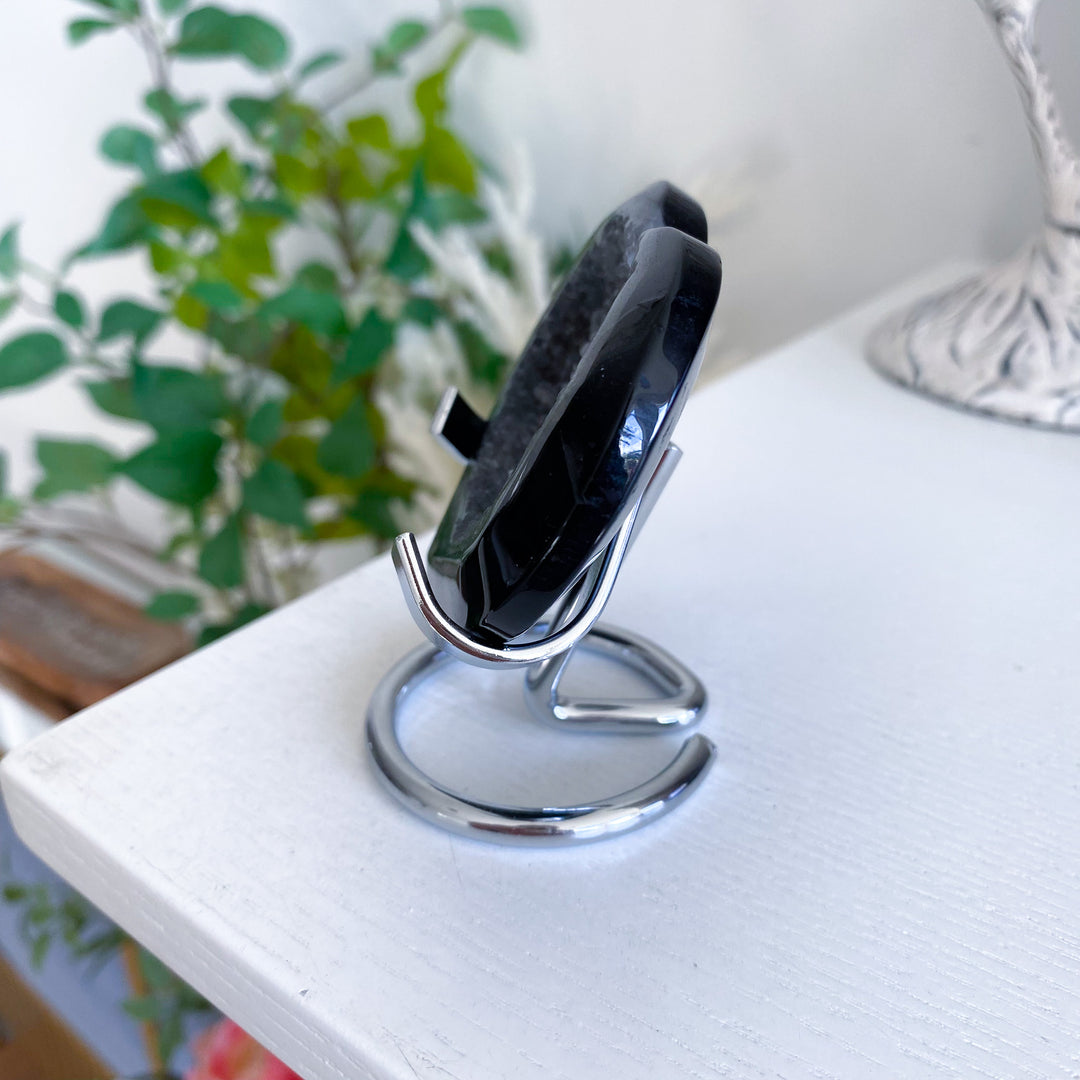 Black Agate Heart 